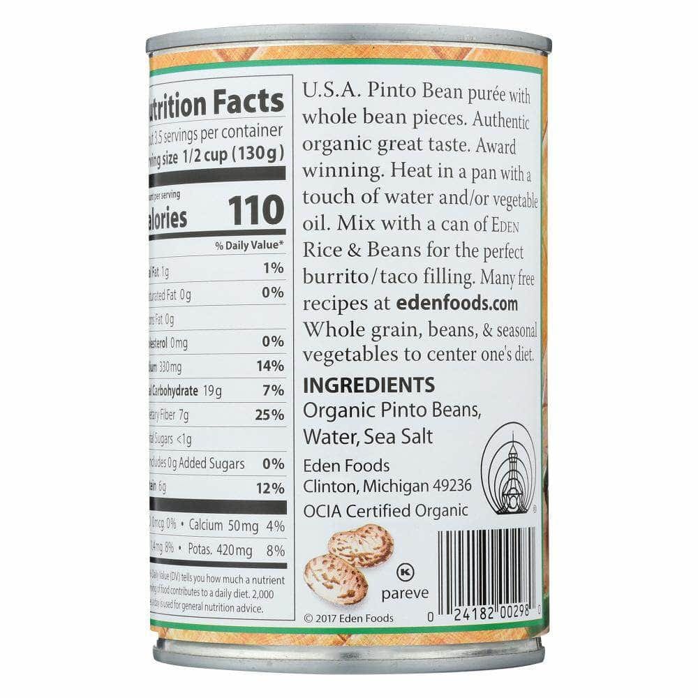 Eden Foods Eden Foods Refried Pinto Beans Organic, 16 oz