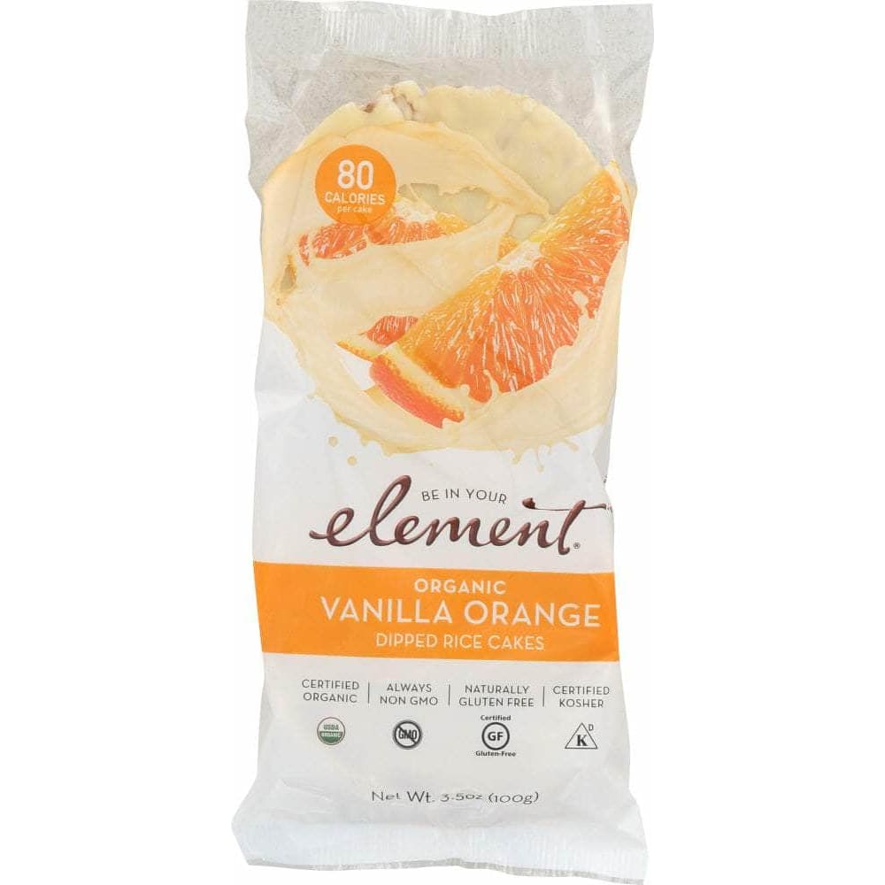 Element Snacks Element Snacks Vanilla Orange Dipped Rice Cakes, 3.5 oz