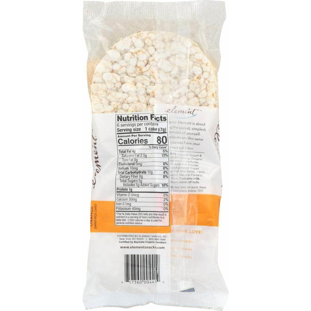 Element Snacks Element Snacks Vanilla Orange Dipped Rice Cakes, 3.5 oz