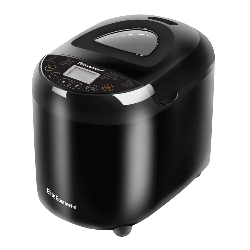 Elite Gourmet Bread Machine 2 lbs. - Black - Elite