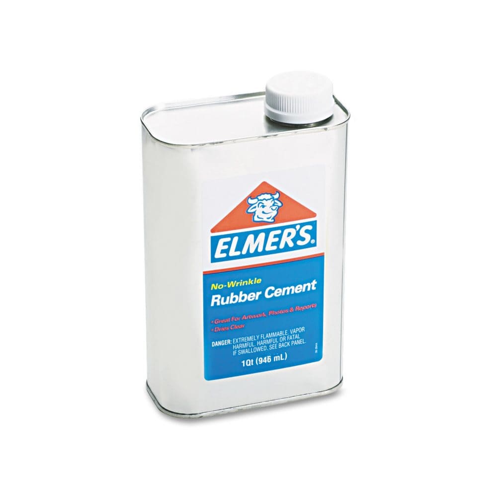 Elmer’s - Rubber Cement - Repositionable - 1 qt. - Tape & Adhesives - Elmer’s