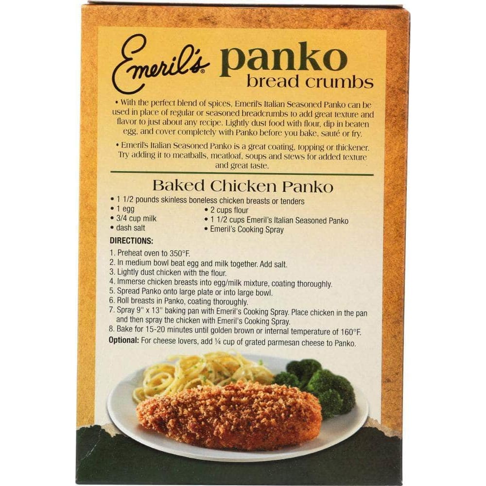 Emerils Emerils Italian Seasoned Panko Breadcrumbs, 8 oz