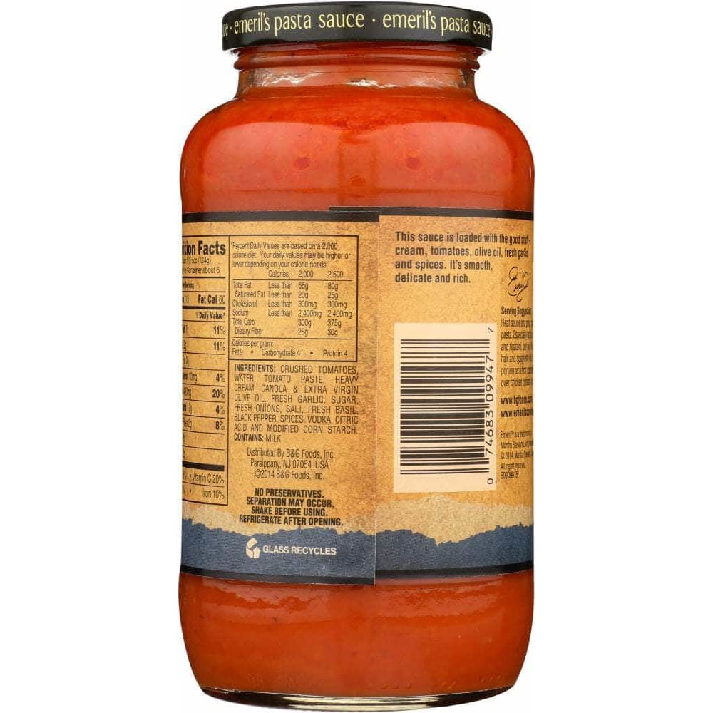 EMERILS Emeril'S Vodka Pasta Sauce, 25 Oz