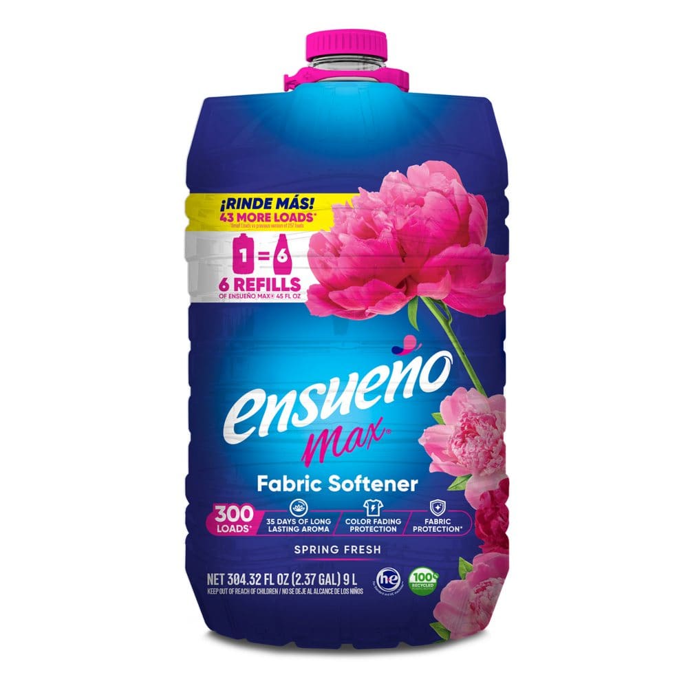 Ensueño Max Liquid Fabric Softener, Spring Fresh Scent (304 Fl. Oz 