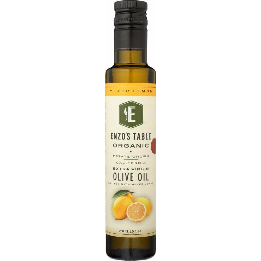 Enzos Table Organic Enzo Olive Oil Co Meyer Lemon Infused Organic Extra Virgin Olive Oil, 250 ml