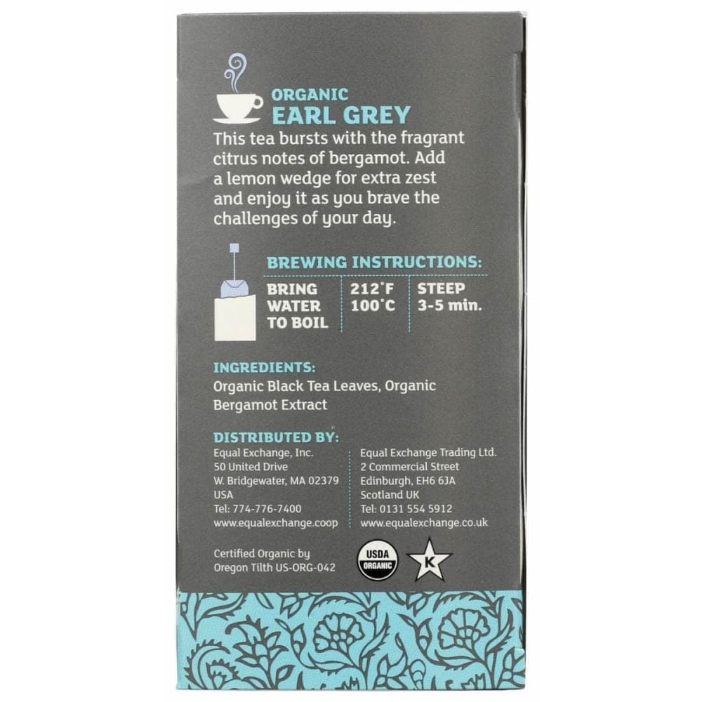 EQUAL EXCHANGE Equal Exchange Earl Grey Tea Organic, 20 Bg