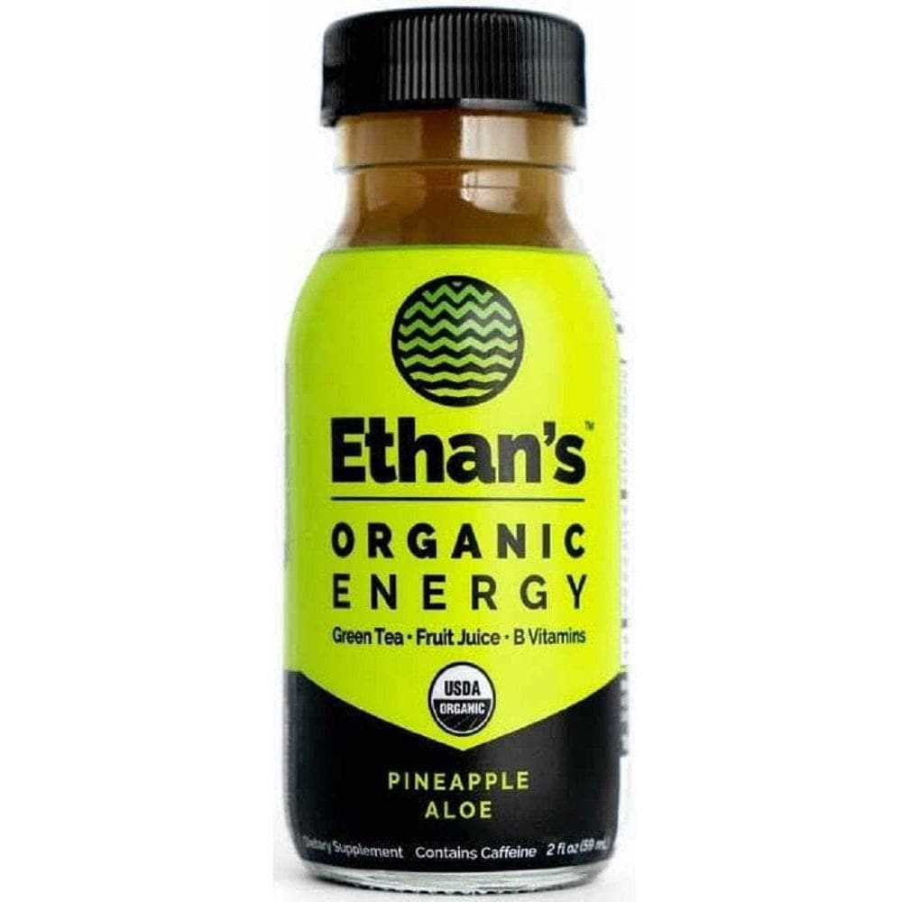 Ethans Ethan'S Pineapple Aloe Organic Energy Shot, 2 Fo