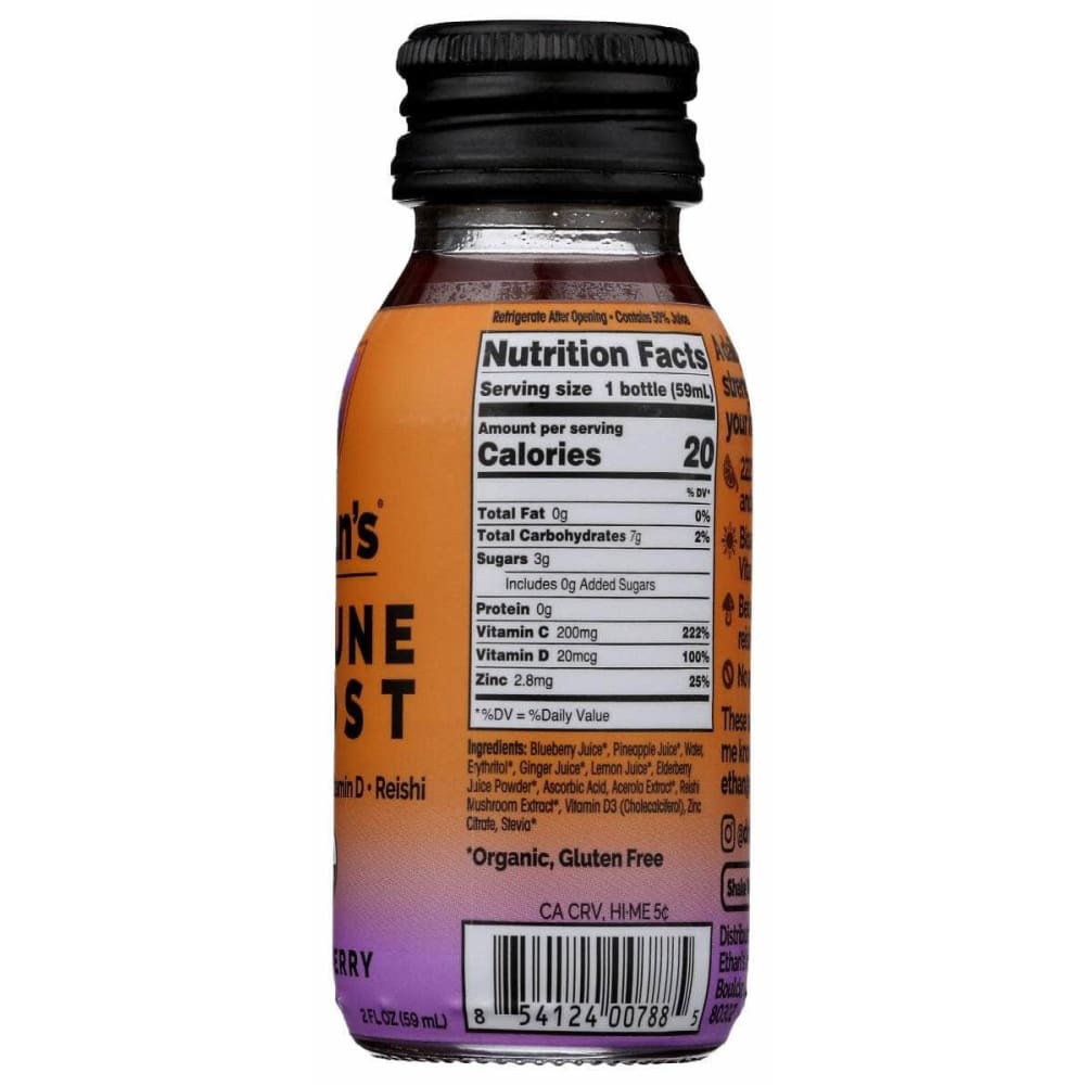 ETHAN'S Vitamins & Supplements > Miscellaneous Supplements ETHAN'S Shot Immune Elderberry, 2 fo