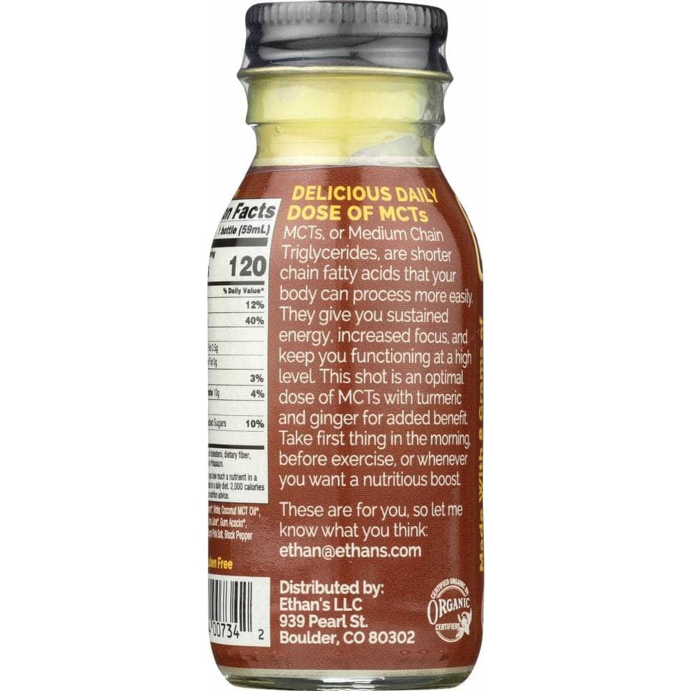 Ethans Ethans Turmeric Ginger MCT Shot, 2 oz