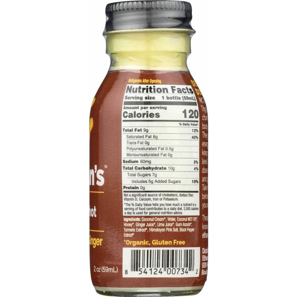 Ethans Ethans Turmeric Ginger MCT Shot, 2 oz