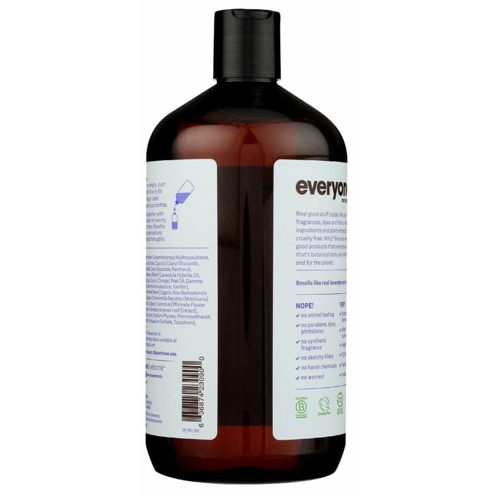 EVERYONE Everyone Lavender Plus Coconut Hand Soap Refill, 32 Oz