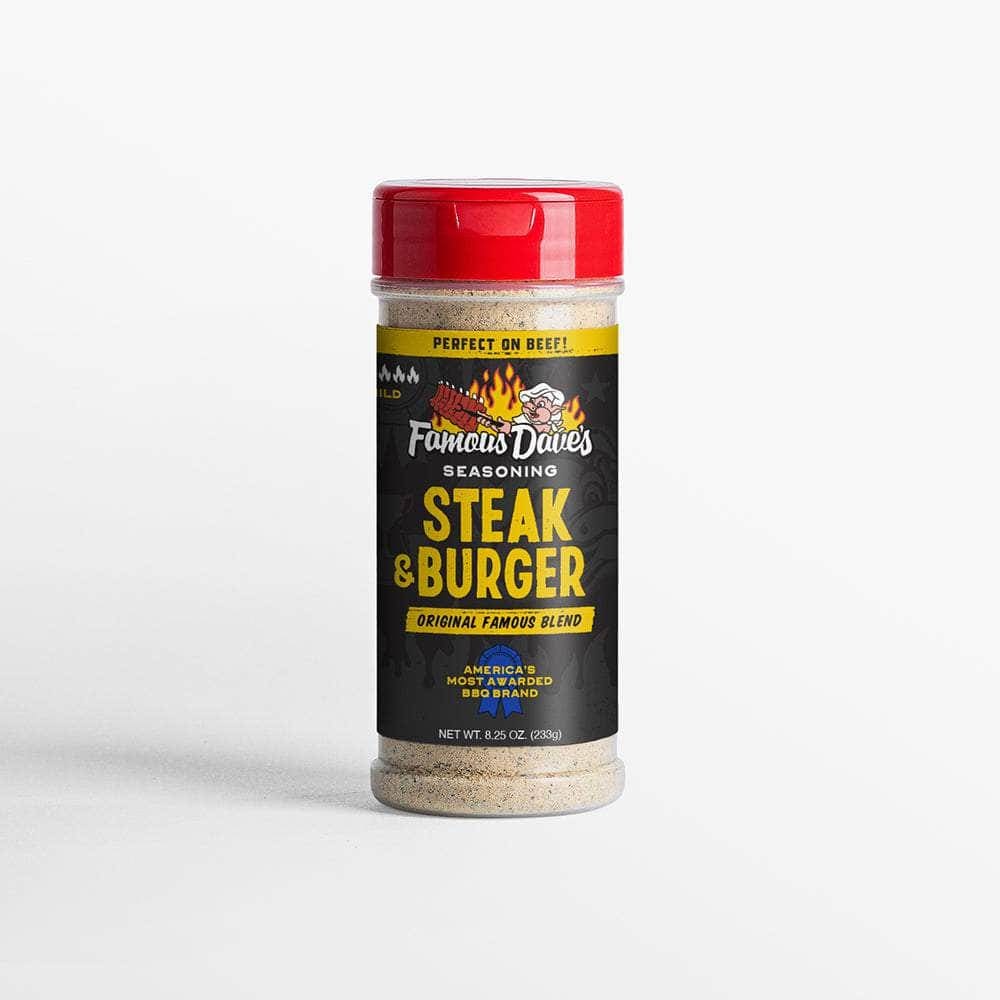FAMOUS DAVES Grocery > Cooking & Baking > Seasonings FAMOUS DAVES: Ssnng Steak Burger, 8.25 oz