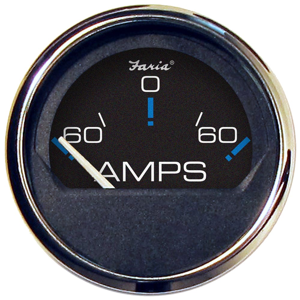 Faria Chesapeake Black 2 Ammeter Gauge (-60 to +60 AMPS) - Marine Navigation & Instruments | Gauges,Boat Outfitting | Gauges - Faria Beede