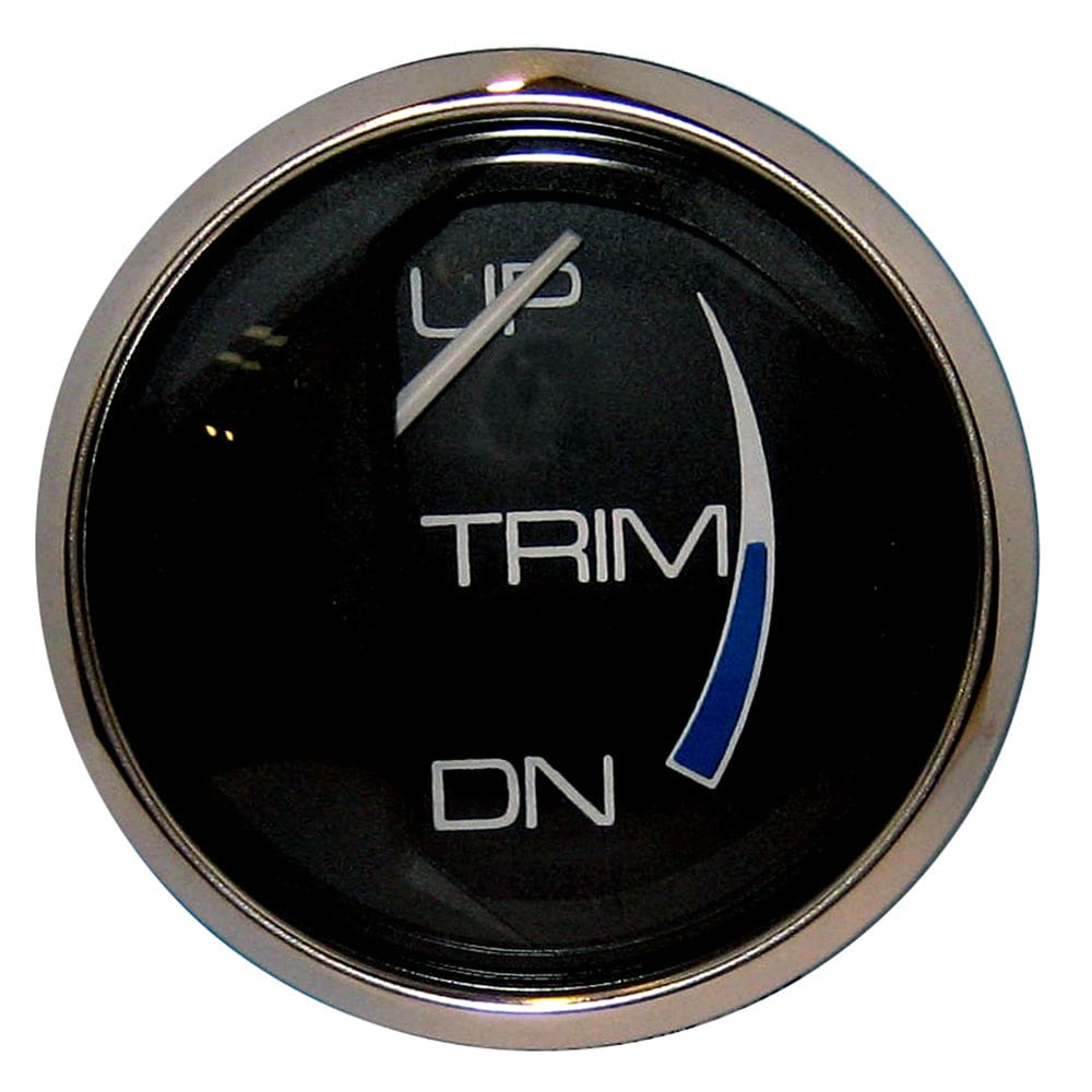 Faria Chesapeake Black 2 Trim Gauge (Mercury / Mariner / Mercruiser / Volvo DP / Yamaha ’01 and newer) - Marine Navigation & Instruments |