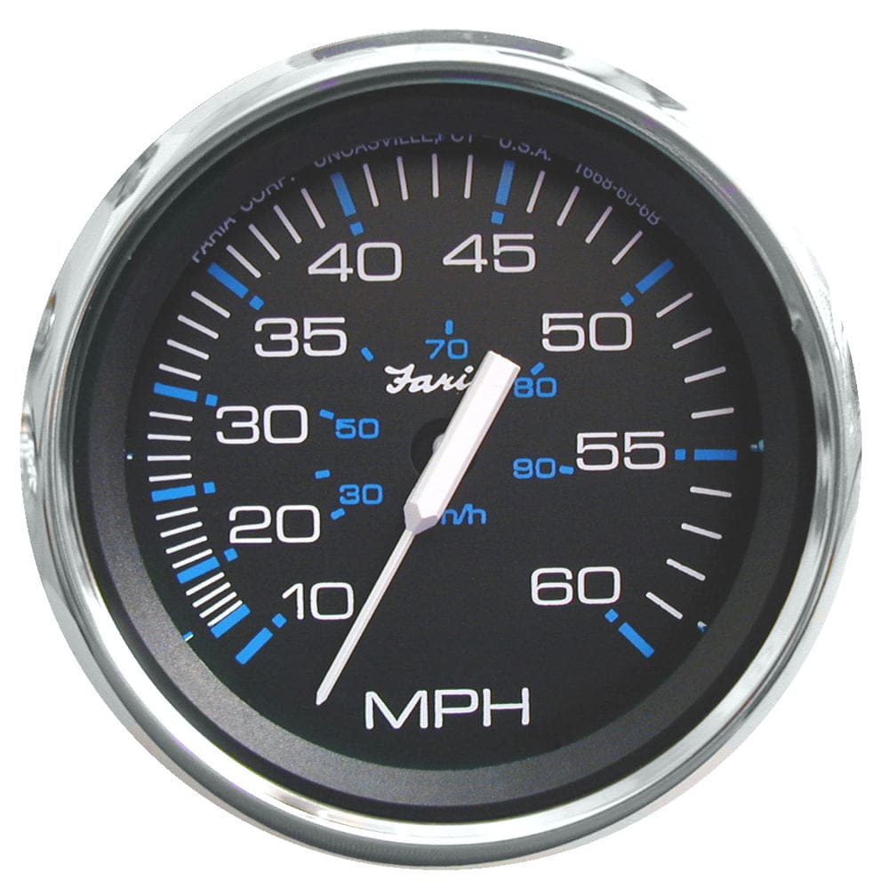 Faria Chesapeake Black 4 Speedometer - 60MPH (Pitot) - Marine Navigation & Instruments | Gauges,Boat Outfitting | Gauges - Faria Beede
