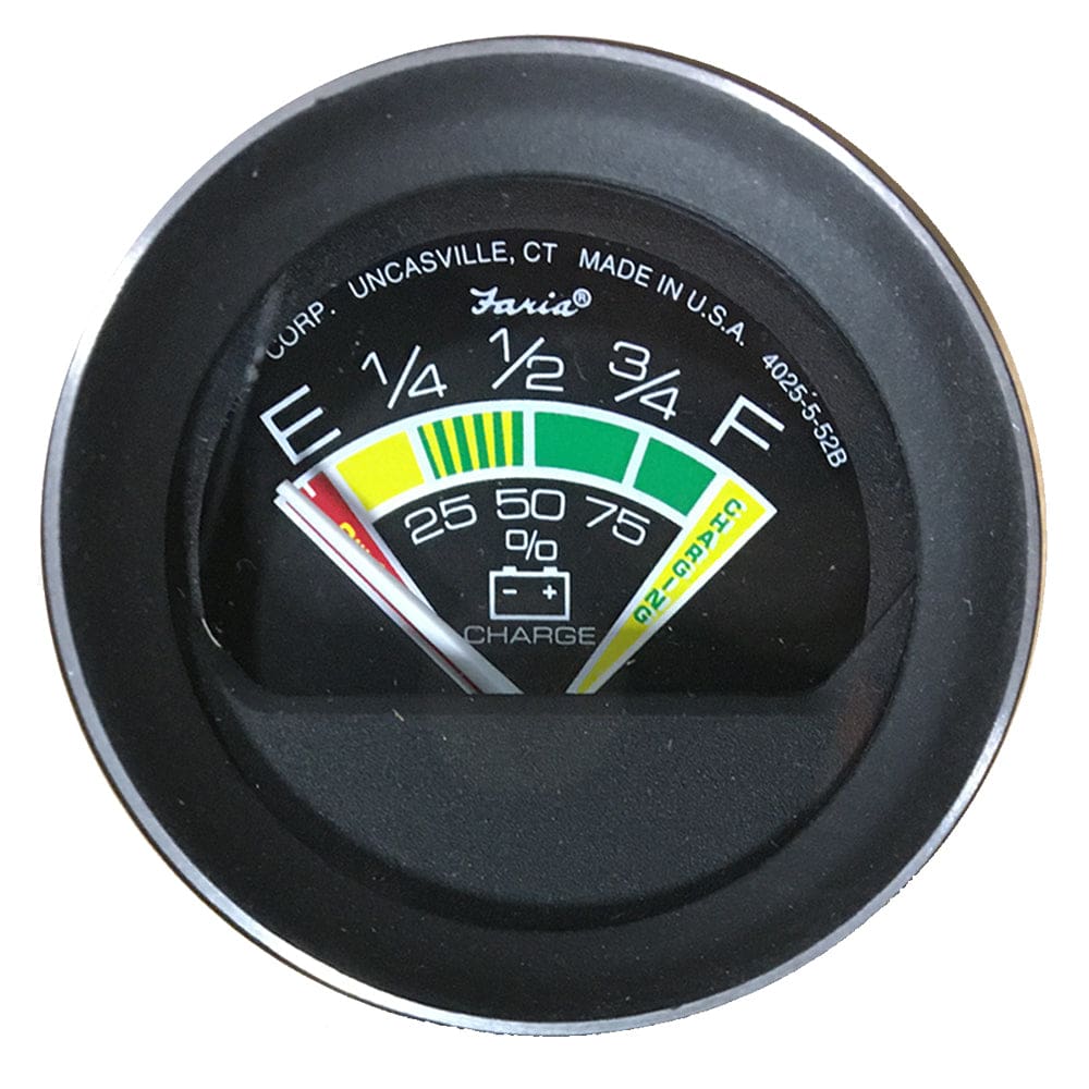 Faria Coral 2 Battery Condition Indicator Gauge - Marine Navigation & Instruments | Gauges,Boat Outfitting | Gauges - Faria Beede