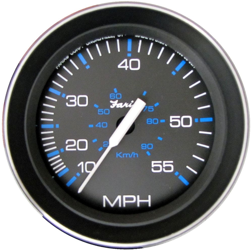 Faria Coral 4 Speedometer (55 MPH) (Pitot) - Marine Navigation & Instruments | Gauges,Boat Outfitting | Gauges - Faria Beede Instruments