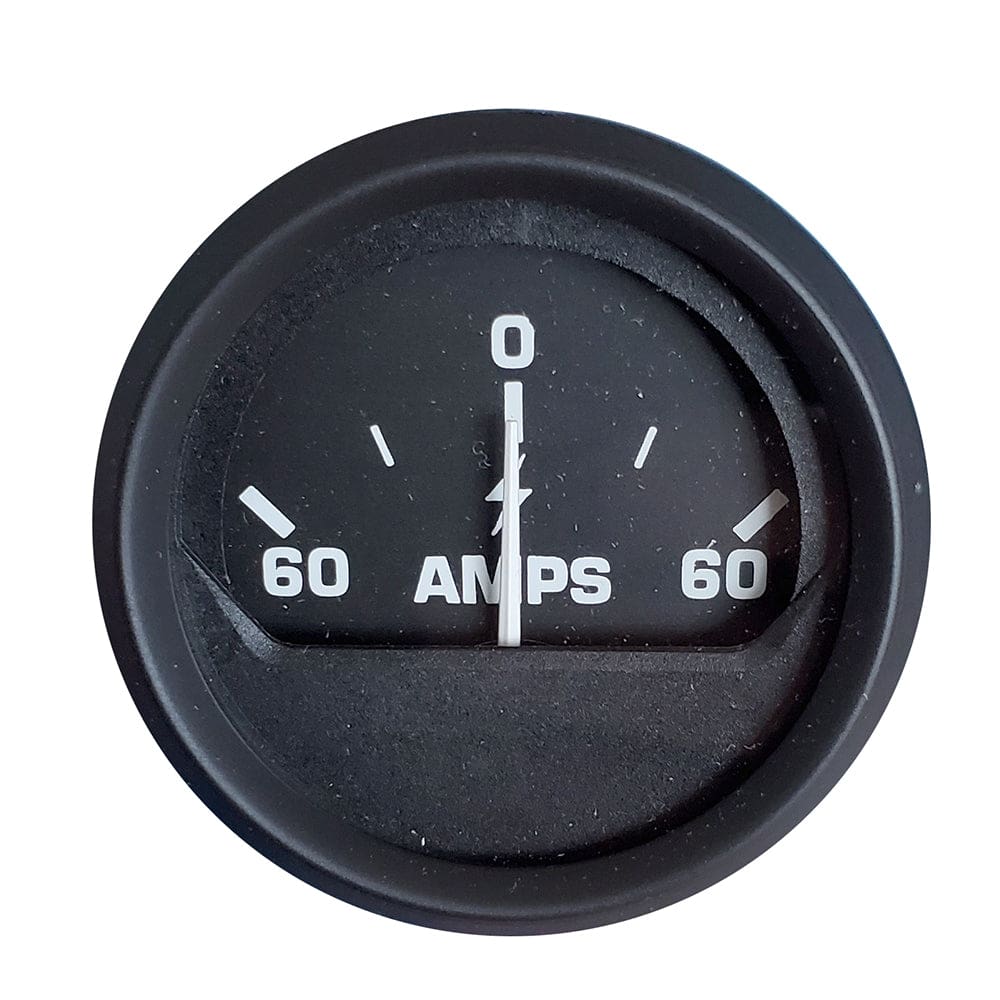 Faria Euro Black 2 Ammeter Gauge (60-0-60 AMP) - Marine Navigation & Instruments | Gauges,Boat Outfitting | Gauges - Faria Beede Instruments