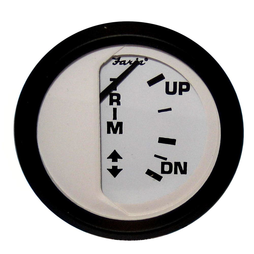 Faria Euro White 2 Trim Gauge f/ Mercury / Mariner / Mercruiser/ Volvo DP/ Yamaha ’01 and Newer - Marine Navigation & Instruments |