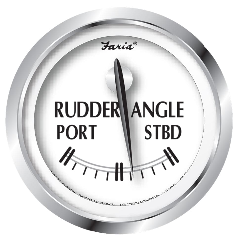 Faria Newport SS 2 Rudder Angle Indicator Gauge - Marine Navigation & Instruments | Gauges,Boat Outfitting | Gauges - Faria Beede