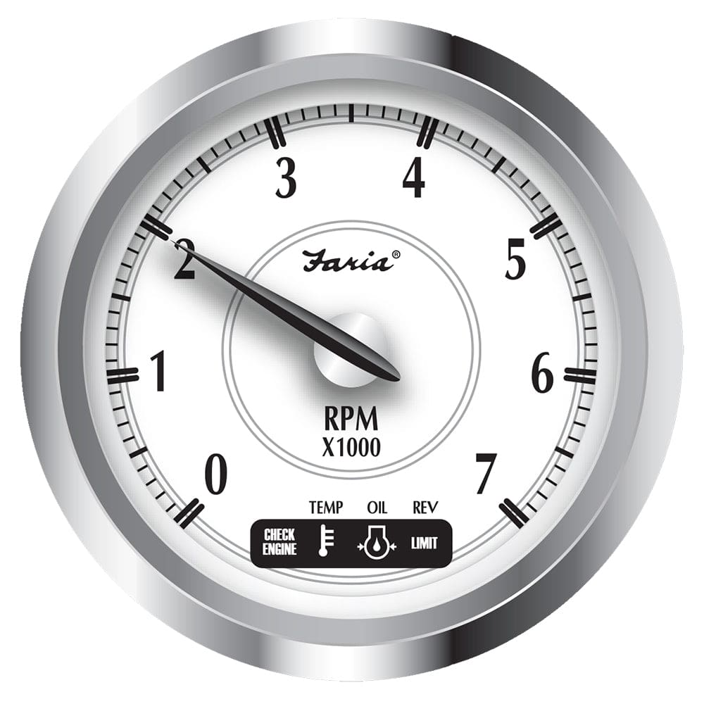 Faria Newport SS 4 Tachometer w/ System Check Indicator f/ Suzuki Gas Outboard - to 7000 RPM - Marine Navigation & Instruments | Gauges,Boat