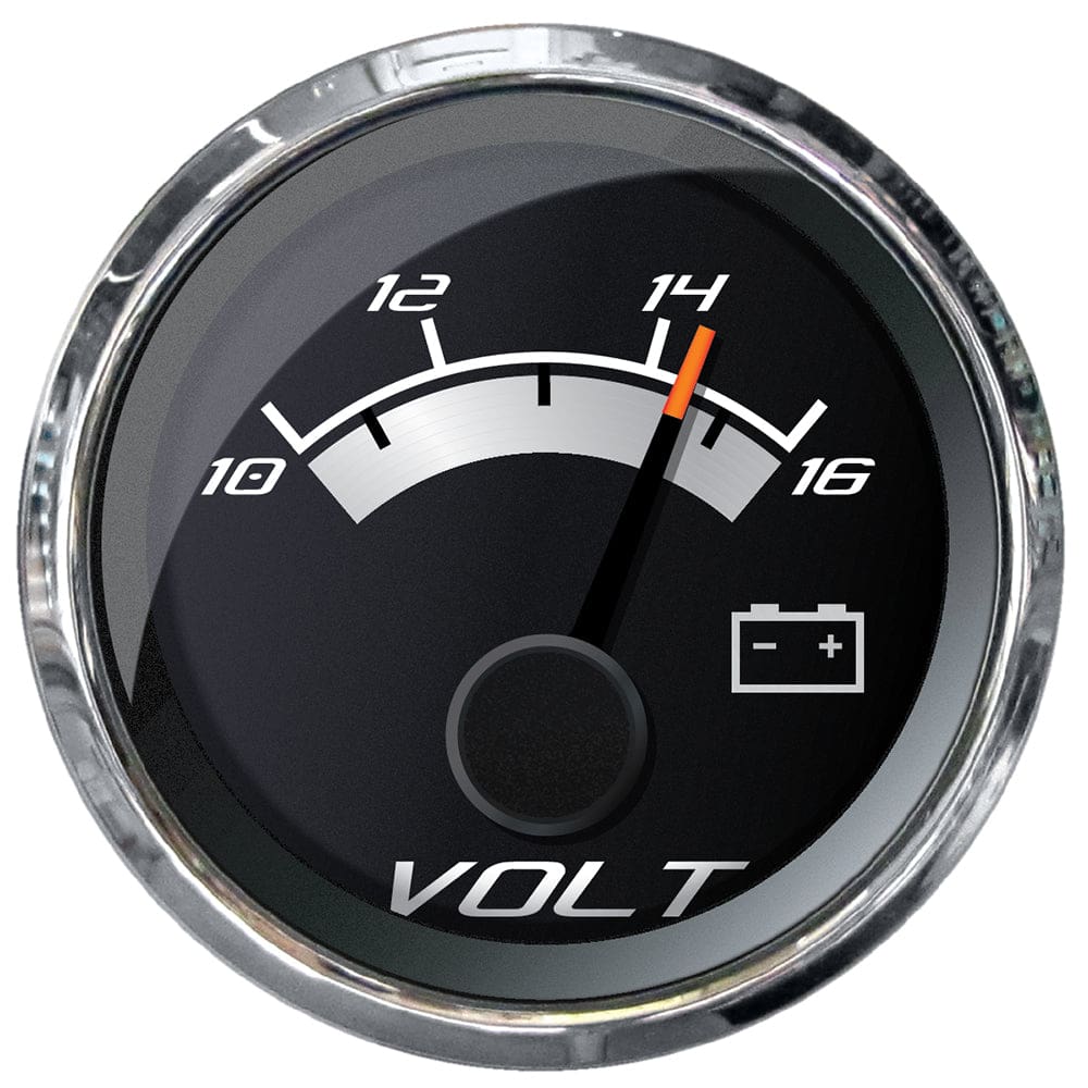 Faria Platinum 2 Voltmeter (10-16 VDC) - Marine Navigation & Instruments | Gauges,Boat Outfitting | Gauges - Faria Beede Instruments