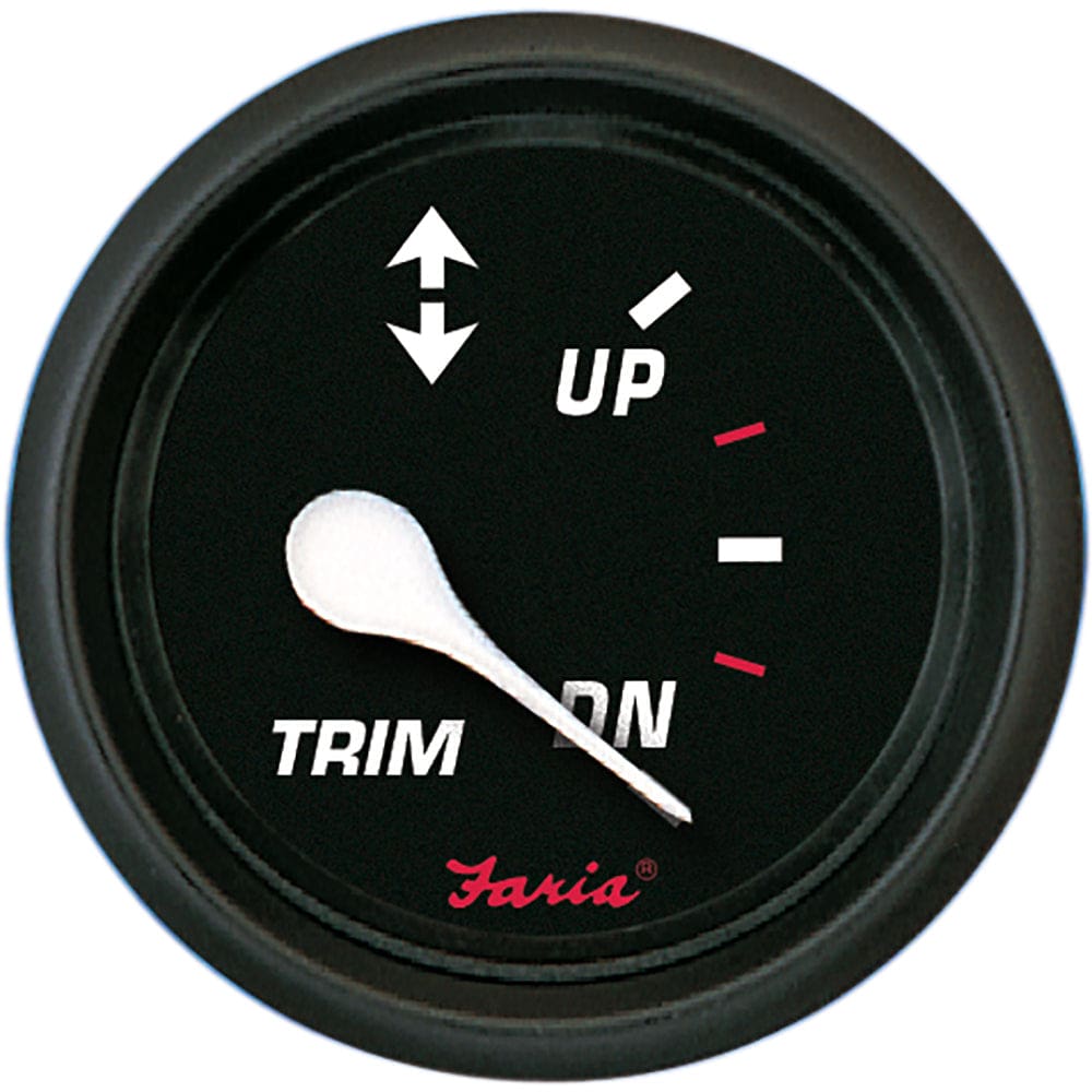 Faria Professional Red 2 Trim Gauge - Marine Navigation & Instruments | Gauges,Boat Outfitting | Gauges - Faria Beede Instruments