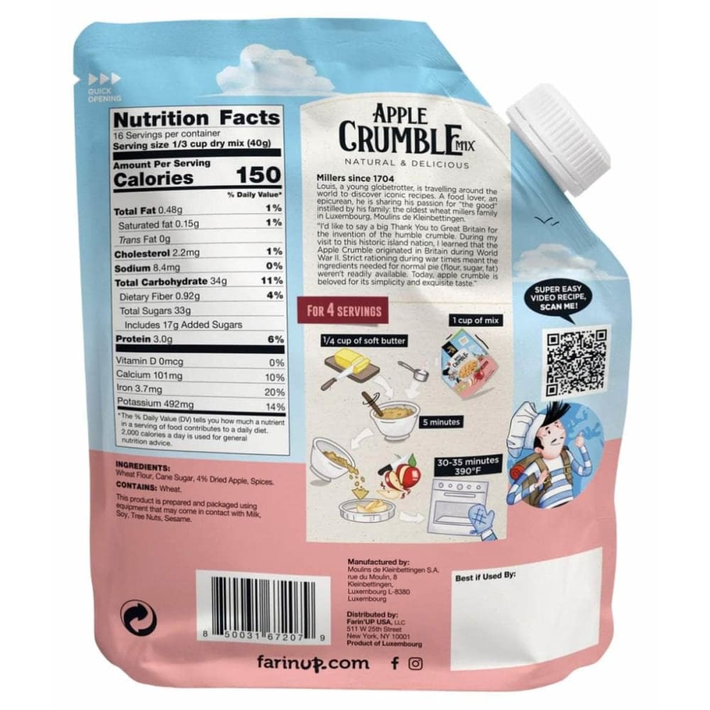 FARIN'UP Grocery > Breakfast > Breakfast Foods FARIN'UP: Apple Crumble Mix, 16 oz