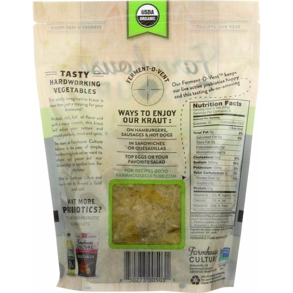 Farmhouse Culture Farmhouse Culture Organic Garlic Dill Pickle Kraut, 16 oz