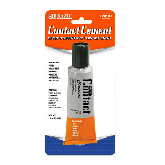 Contact Cement Adhesive 1Fl Oz (Pack of 12)