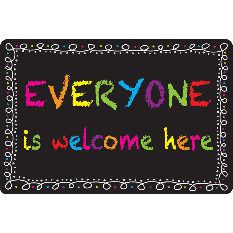 Welcome Mat Chalk Loops Everyone Welcome (Pack of 3)