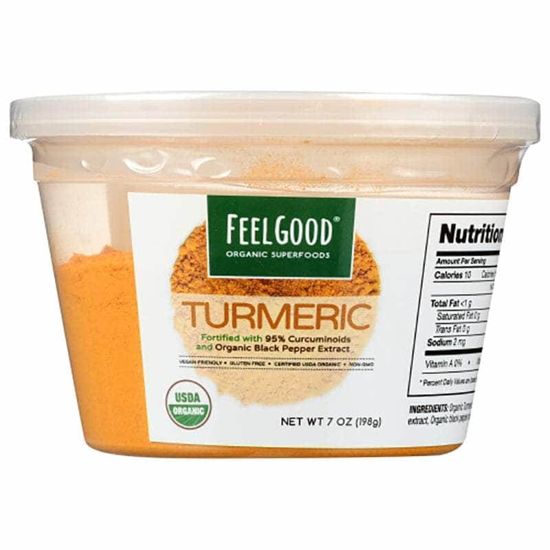 FEELGOOD ORGANIC SUPERFOODS Feelgood Organic Superfoods Turmeric Powder, 7 Oz