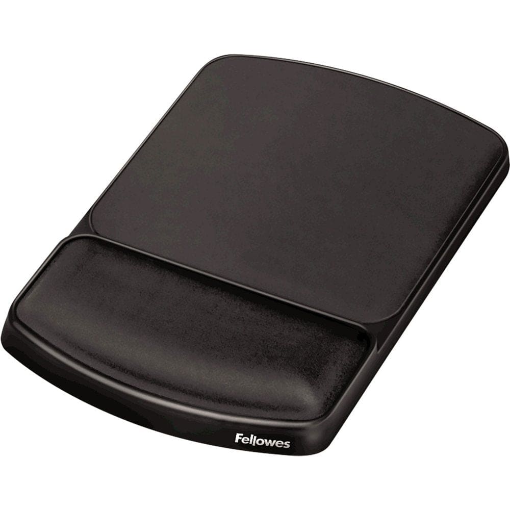 Fellowes - Gel Mouse Pad w/Wrist Rest Nonskid 6 1/4 x 10 1/8 - Platinum/Graphite - Essendant Back to School - Fellowes