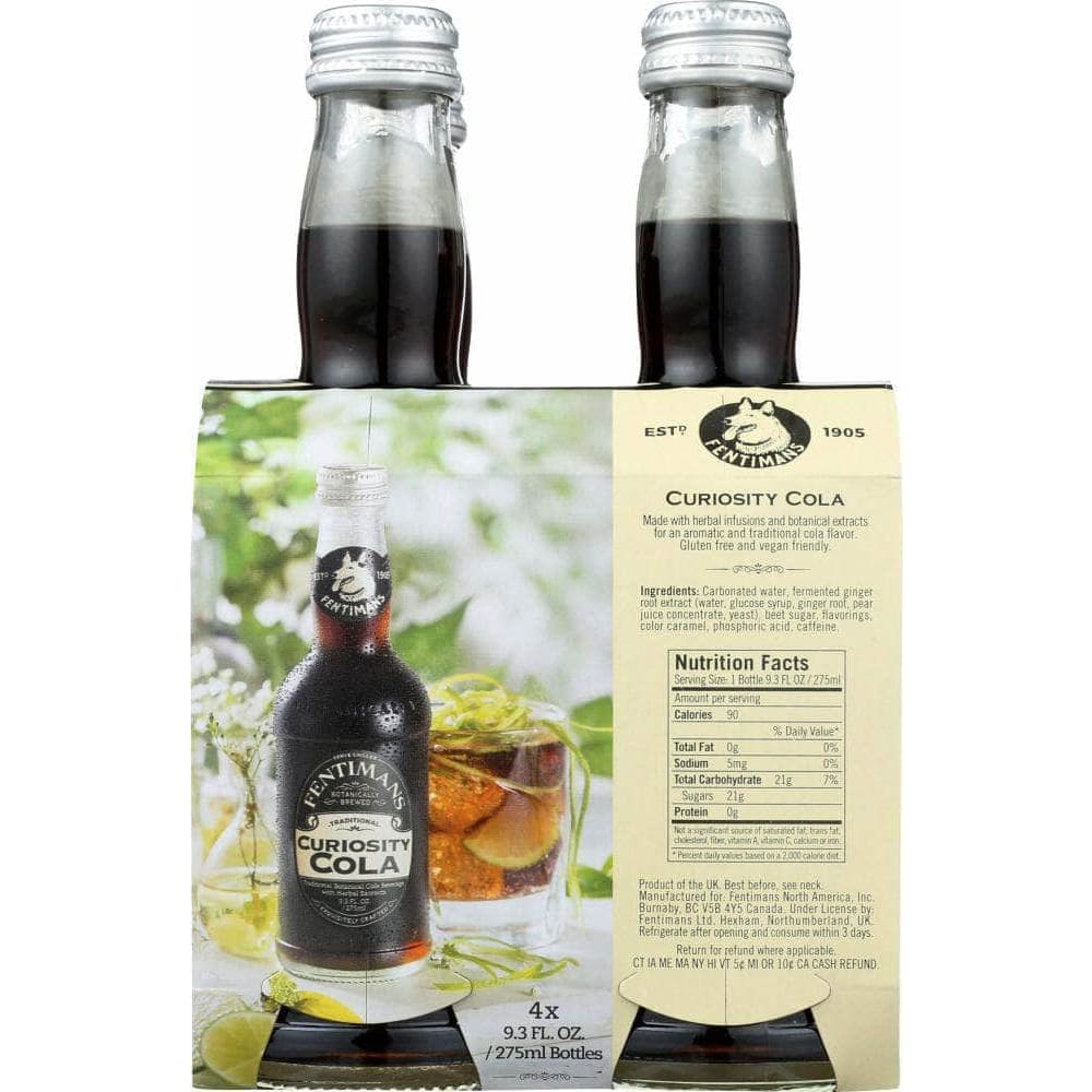 Fentimans Fentimans Curiosity Cola 4 Count, 37.2 oz