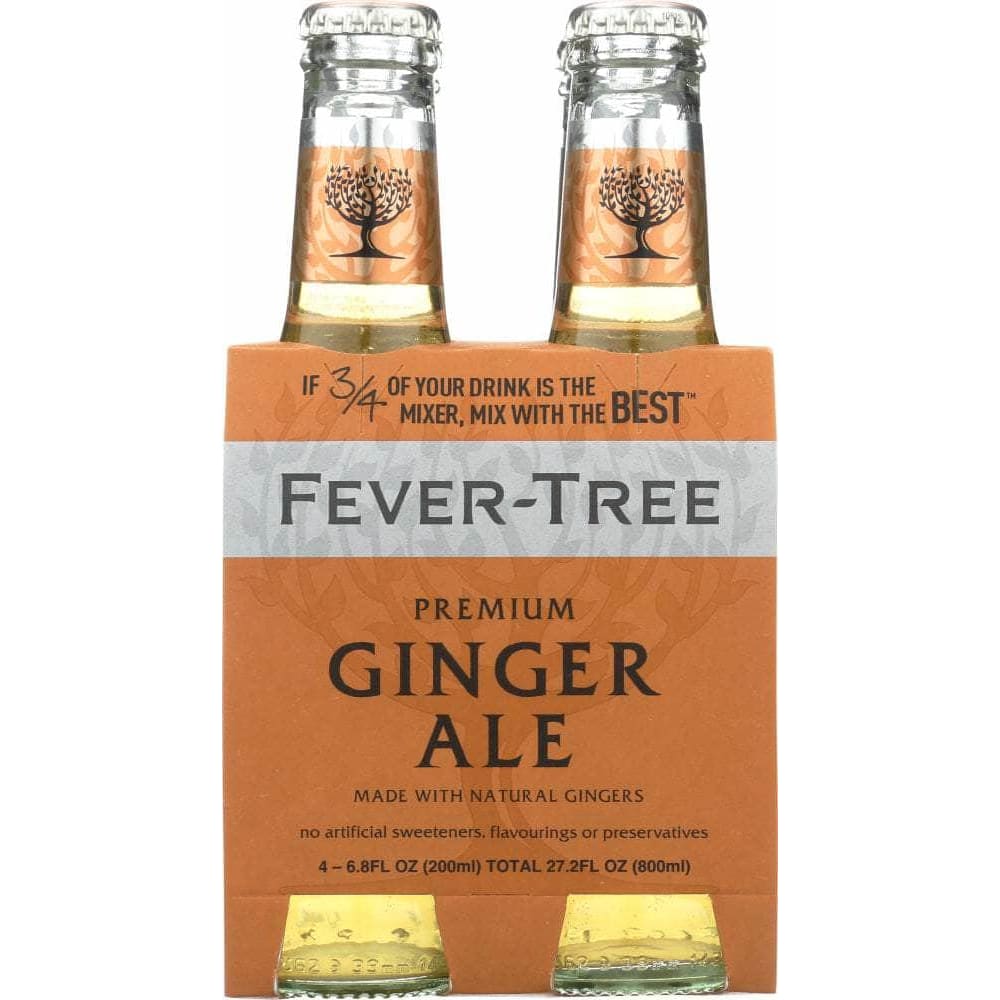 Fever-Tree Fever-Tree Premium Ginger Ale 4x6.8 oz Bottles, 27.2 oz