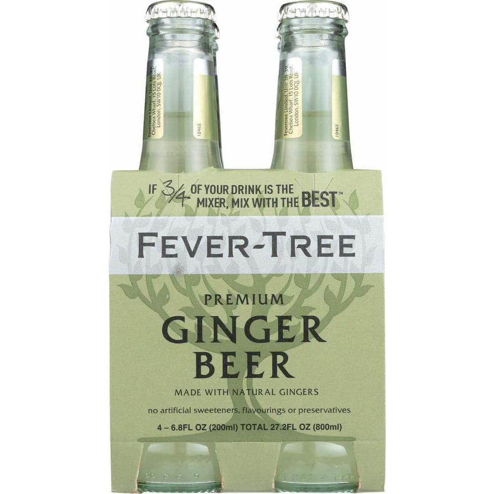 Fever-Tree Fever-Tree Premium Ginger Beer 4x6.8 oz Bottles, 27.2 oz