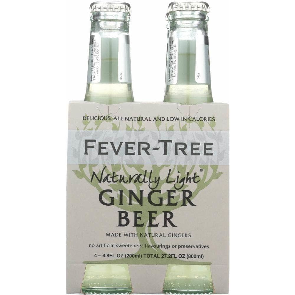 Fever-Tree Fever Tree Soda 4pk Ginger Beer Light, 6.8 oz