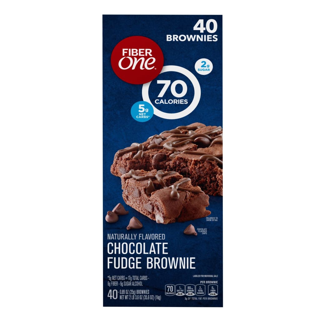 Fiber One Chocolate Fudge Brownie 40 ct./0.89 oz. - Fiber One