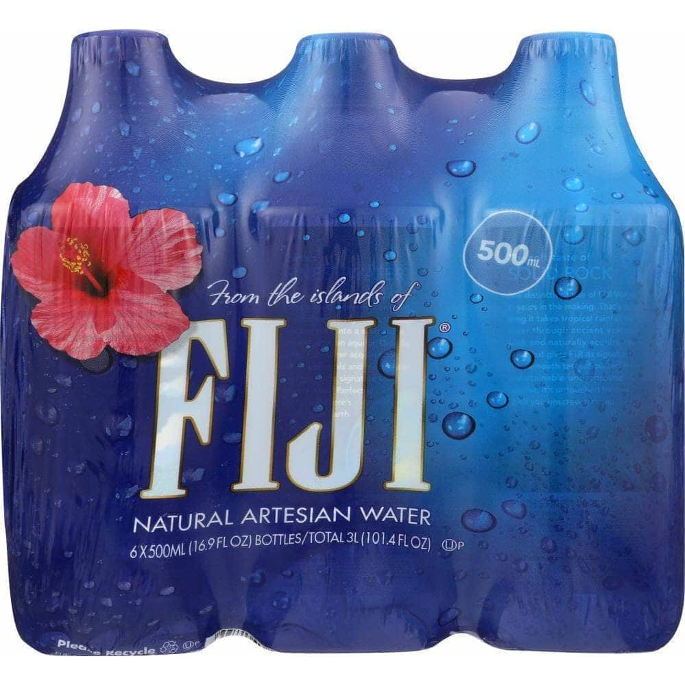 Fiji Water Fiji Natural Artesian Water 6x16.9 Oz Bottles, 101.4 oz