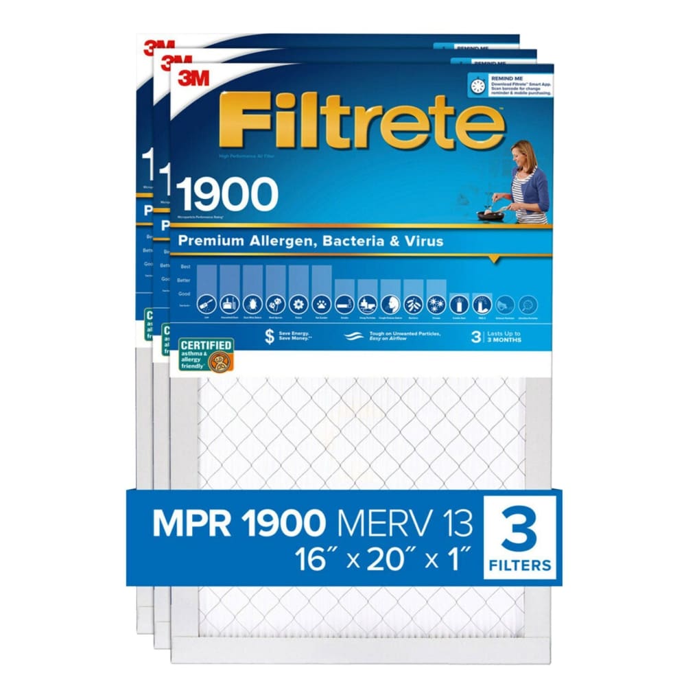 Filtrete 16 x 20 x 1 Ultimate Allergen Reduction Filters 3 pk. - Filtrete