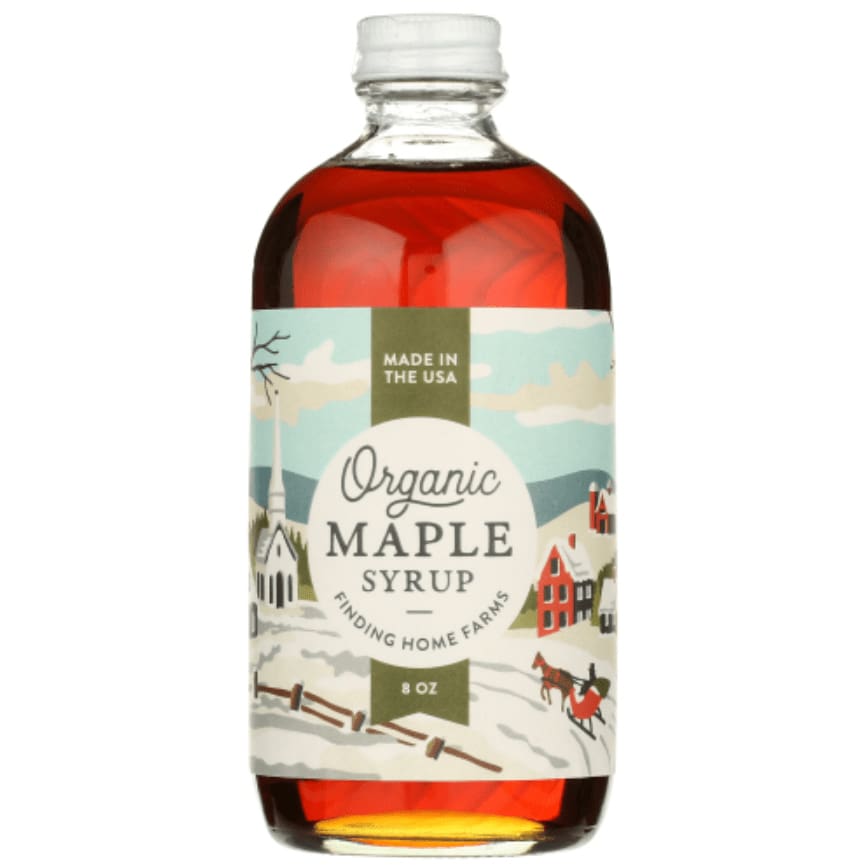 FINDING HOME FARMS Grocery > Breakfast > Breakfast Syrups FINDING HOME FARMS Organic Maple Syrup Village Bottle, 8 fo