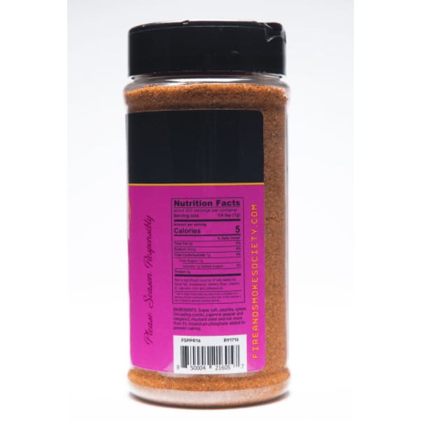 FIRE AND SMOKE Fire And Smoke Rub Pork, 16 Oz