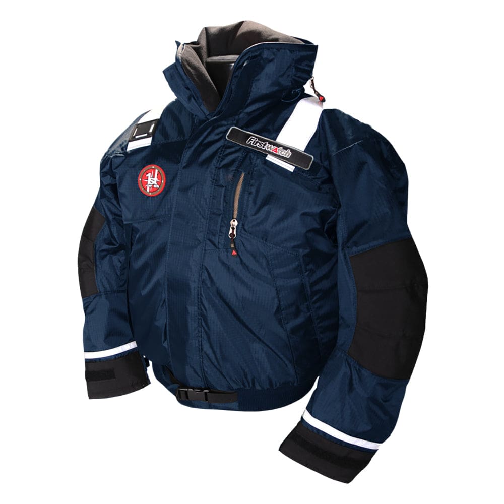 First Watch AB-1100 Flotation Bomber Jacket - Navy Blue - XL - Marine Safety | Flotation Coats/Pants - First Watch