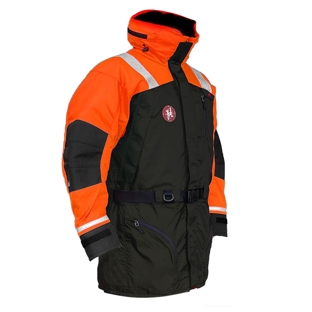 First Watch AC-1100 Flotation Coat - Hi-Vis Orange/ Black - XXL - Marine Safety | Flotation Coats/Pants - First Watch