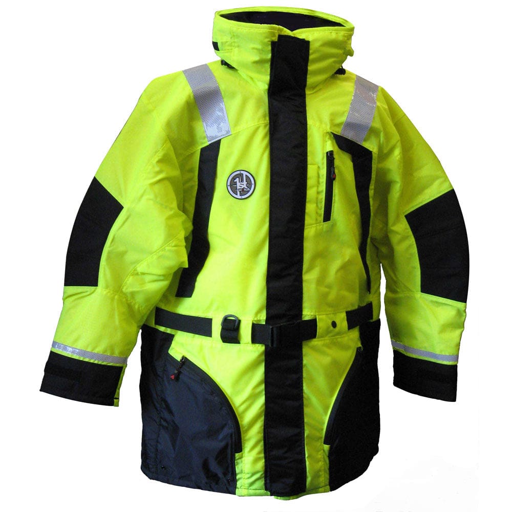 First Watch AC-1100 Flotation Coat - Hi-Vis Yellow - Large - Marine Safety | Flotation Coats/Pants - First Watch