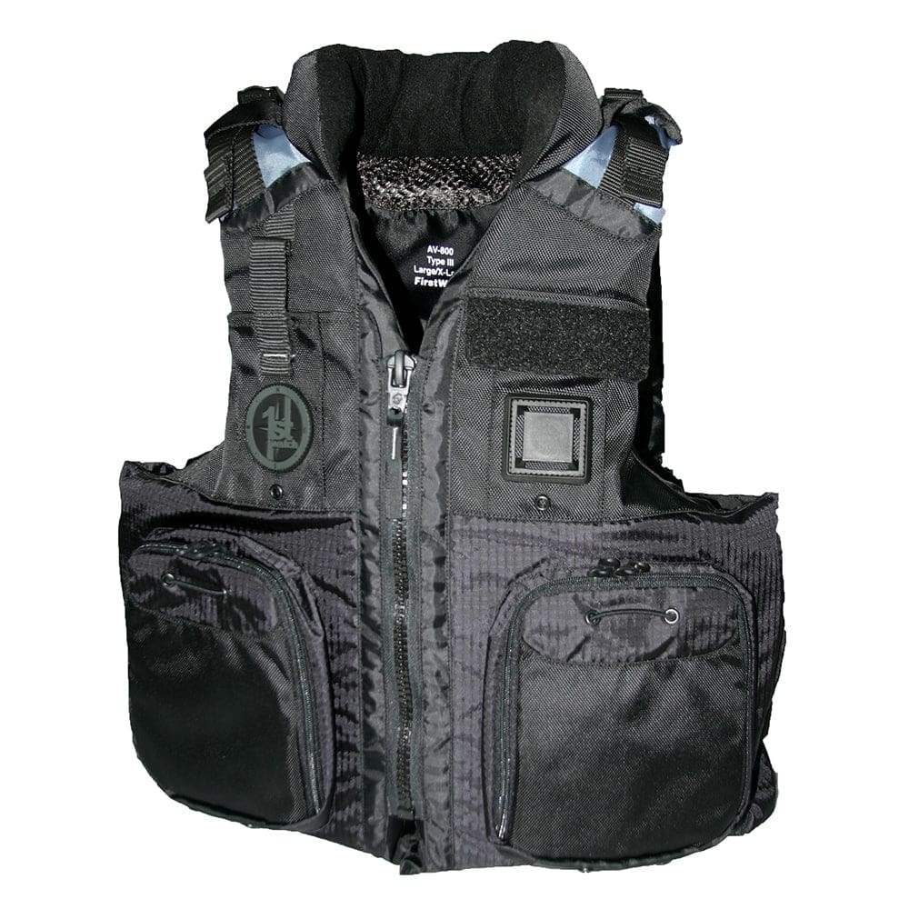 First Watch AV-800 Four Pocket Flotation Vest - Black - XXL to 3XL - Marine Safety | Personal Flotation Devices - First Watch