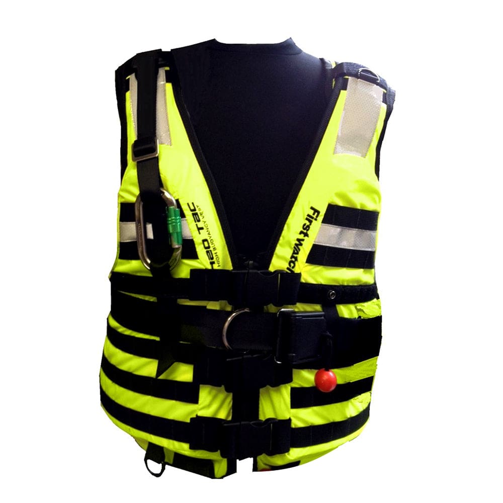 First Watch HBV-100 High Buoyancy Rescue Vest - Hi-Vis Yellow - XL to 3XL - Marine Safety | Personal Flotation Devices - First Watch
