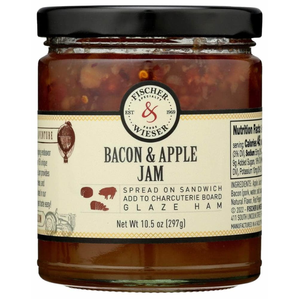 FISCHER & WIESER Grocery > Pantry > Jams & Jellies FISCHER & WIESER: Bacon Apple Jam, 10.9 oz