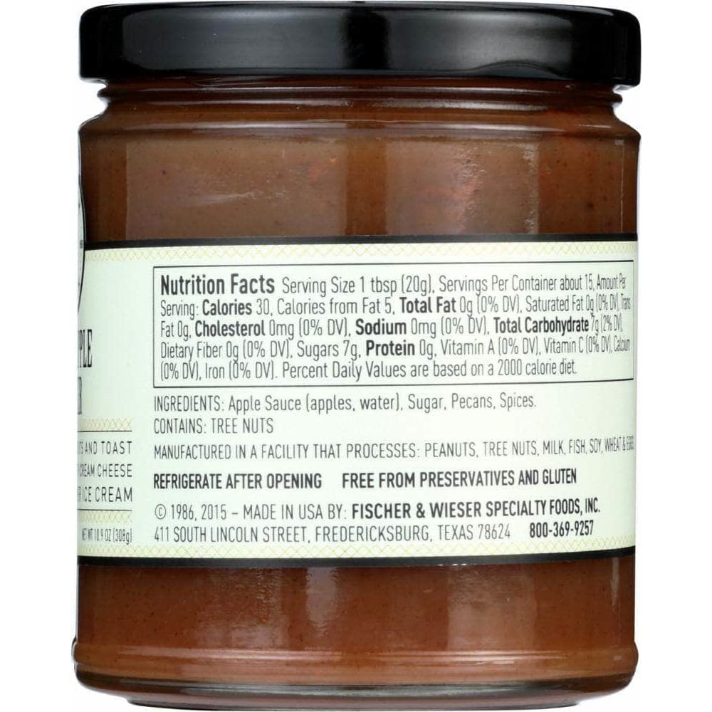 Fischer & Wieser Fischer & Wieser Pecan Apple Butter, 10.9 Oz