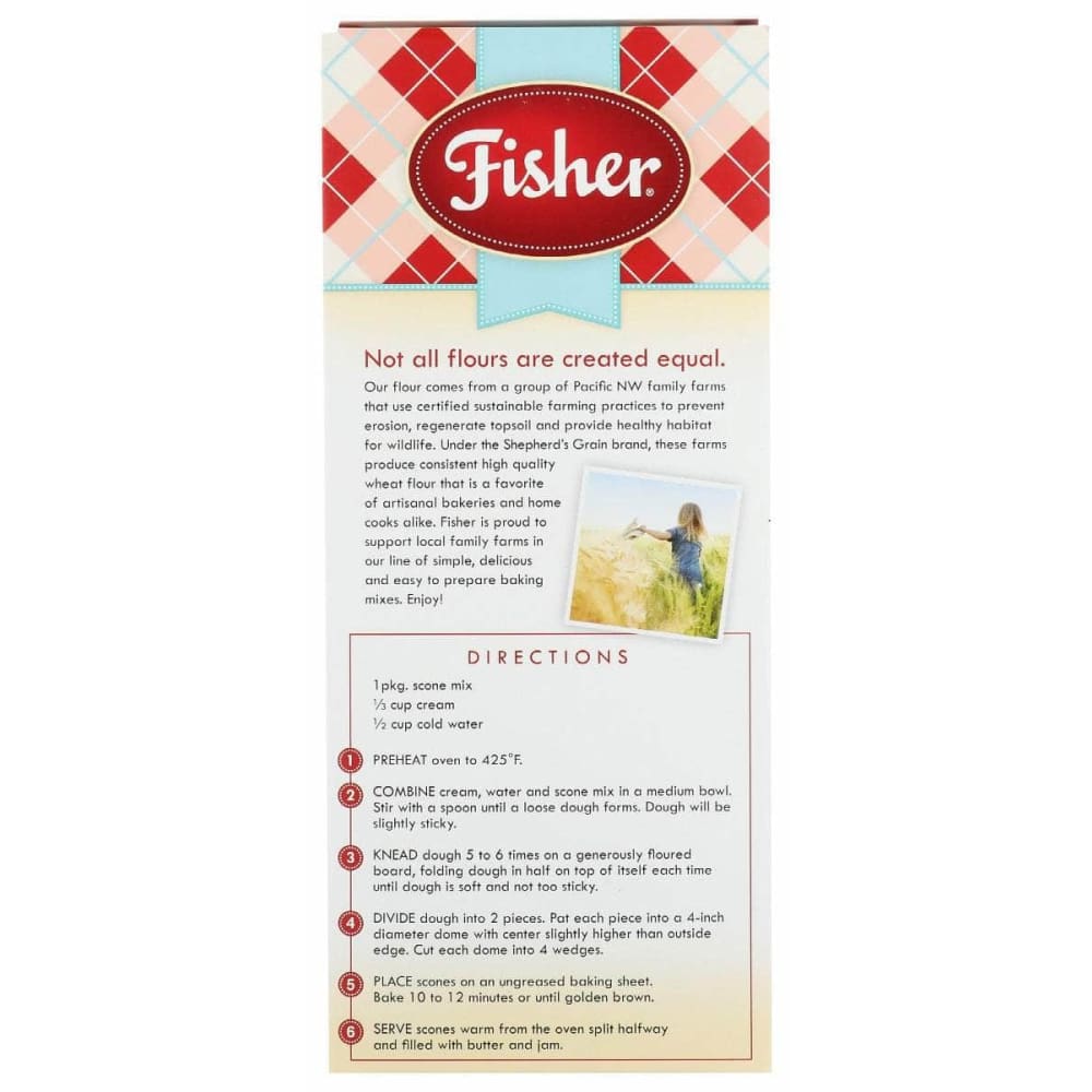 FISHER Grocery > Cooking & Baking > Baking Ingredients FISHER: Cranberry Orange Scone Mix, 12 oz